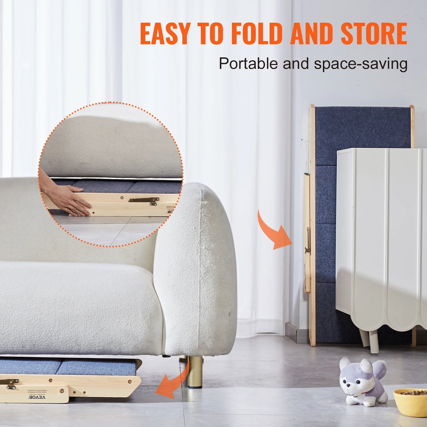 Wooden Pet Steps and Ramp Combo 2-in-1 Design