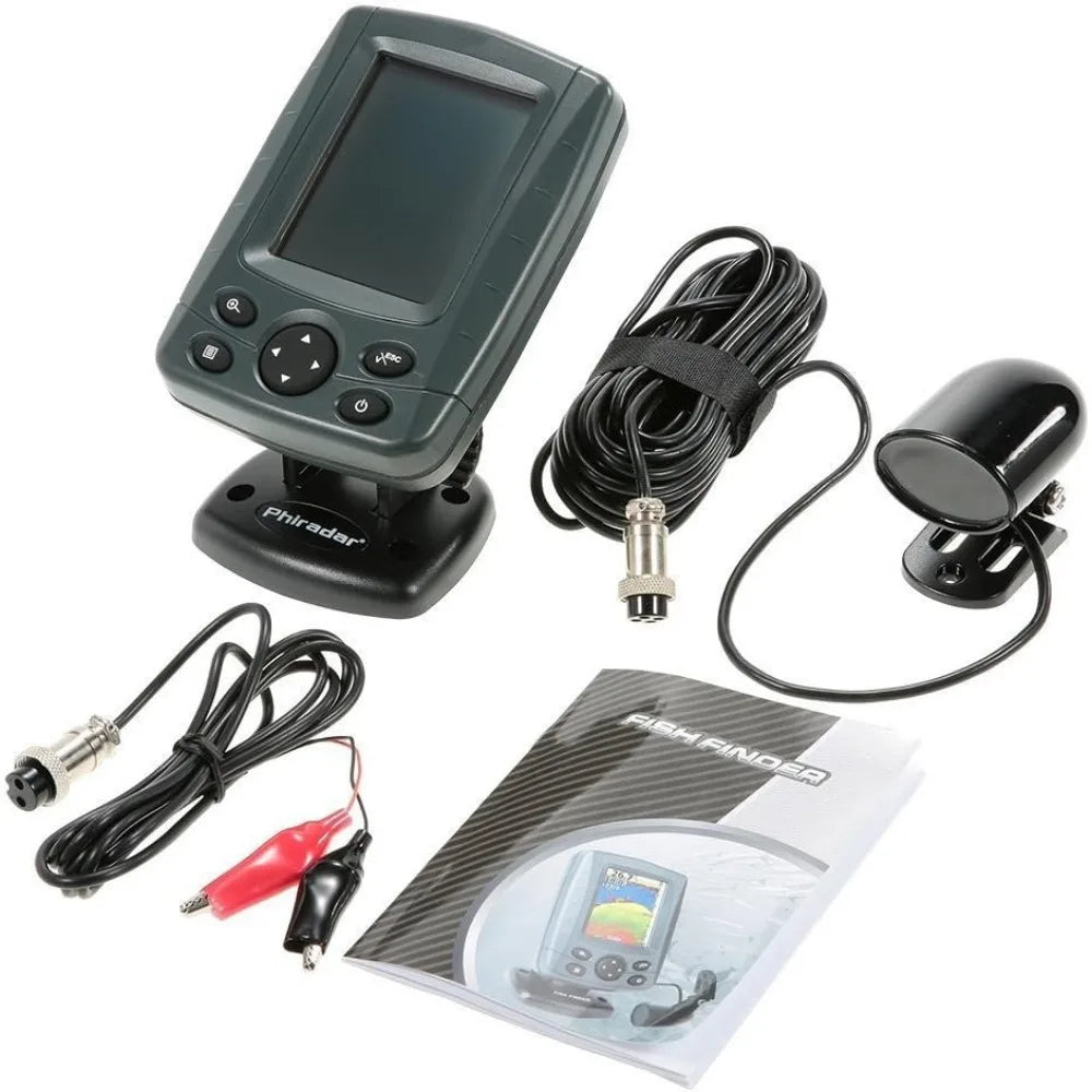 High-Concerned Dual Screen LCD Boat Fish Finder 200KHz 83KHz