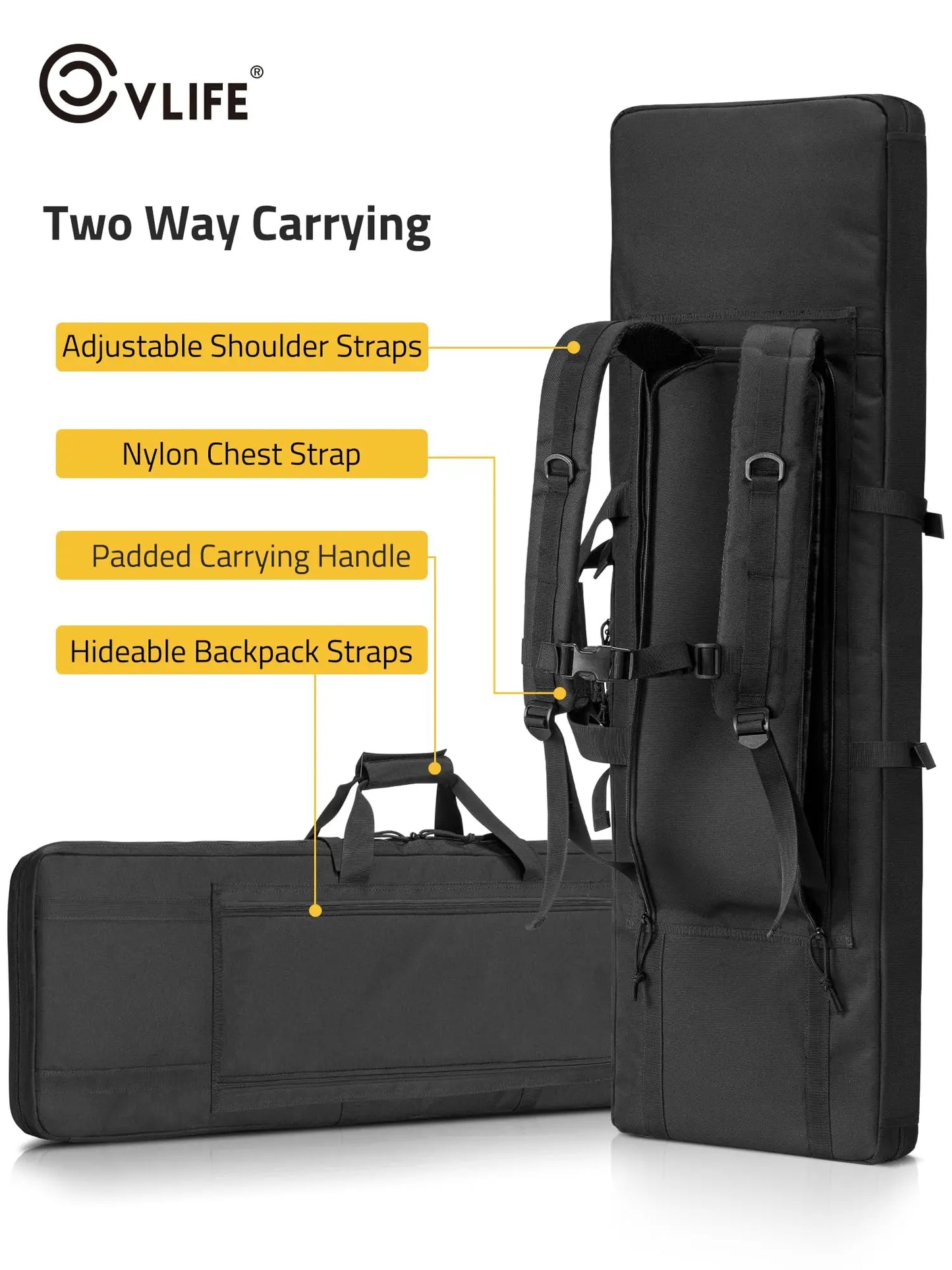 42 Double Soft Rifle Case Tactical Long Gun Bag