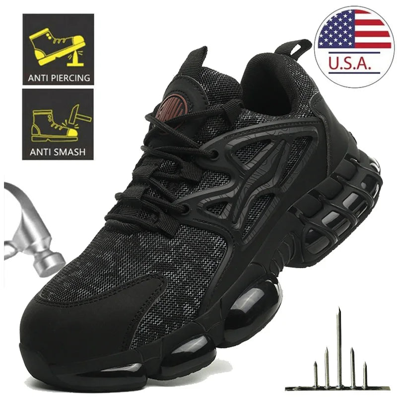 Lightweight Safety Shoes Hiking Sneakers Man Women Breathable