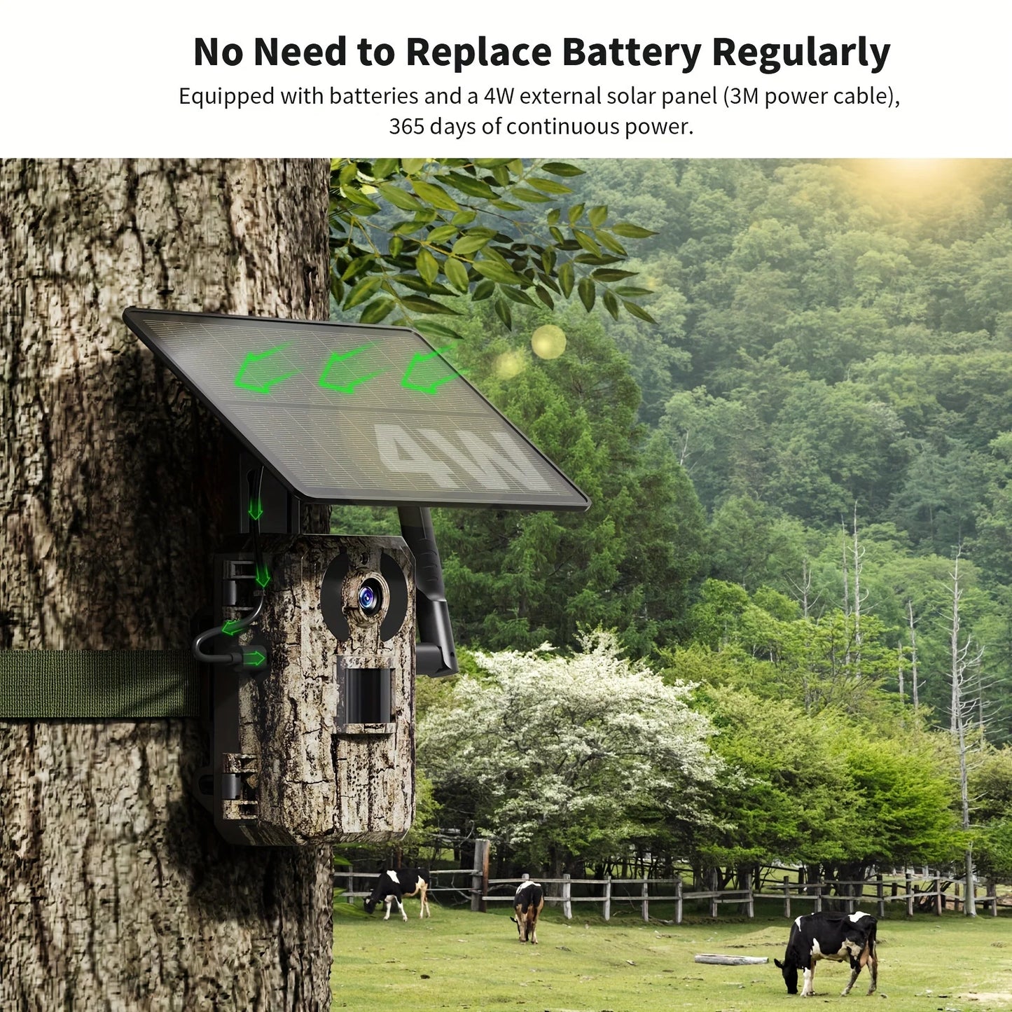 4G LTE Cellular Trail Cameras 3rd Gen  Built-in SIM Card with Motion Activated 0.2s Trigger Time