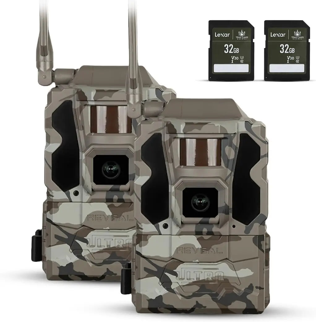Cellular Trail Cameras – 4K Photo, 1080P Video, GPS, Low-Glow/No-Glow Flash