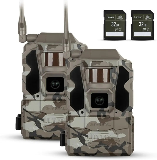 Cellular Trail Cameras – 4K Photo, 1080P Video, GPS, Low-Glow/No-Glow Flash