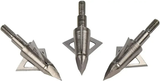 Broadheads 125 Grain 3 Fixed Blades 12 Pack for Crossbows Recurve Compound Bow Arrows