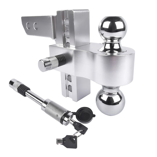 Trailer Hitch Fits 2-Inch Receiver, 6-Inch Drop/Rise 12,500 LBS GTW