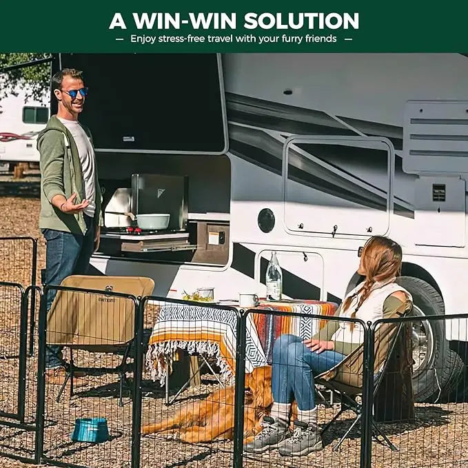Dog Playpen for Yard, RV Camping, 32 inch 48 Panels