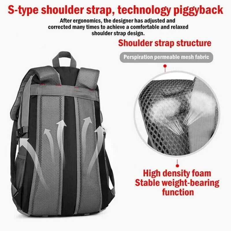 Men Women Travel Outdoor Backpack Rucksack