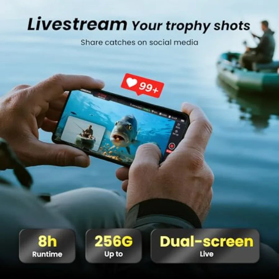 Hign-concerned 1080P Full HD Portable Fish Finder With APP Control