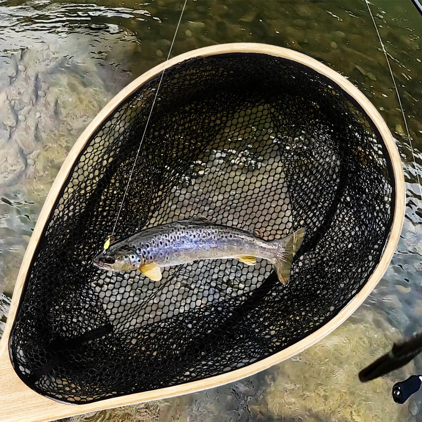 Fly Fishing Black Deep Net Freshwater Small Mesh