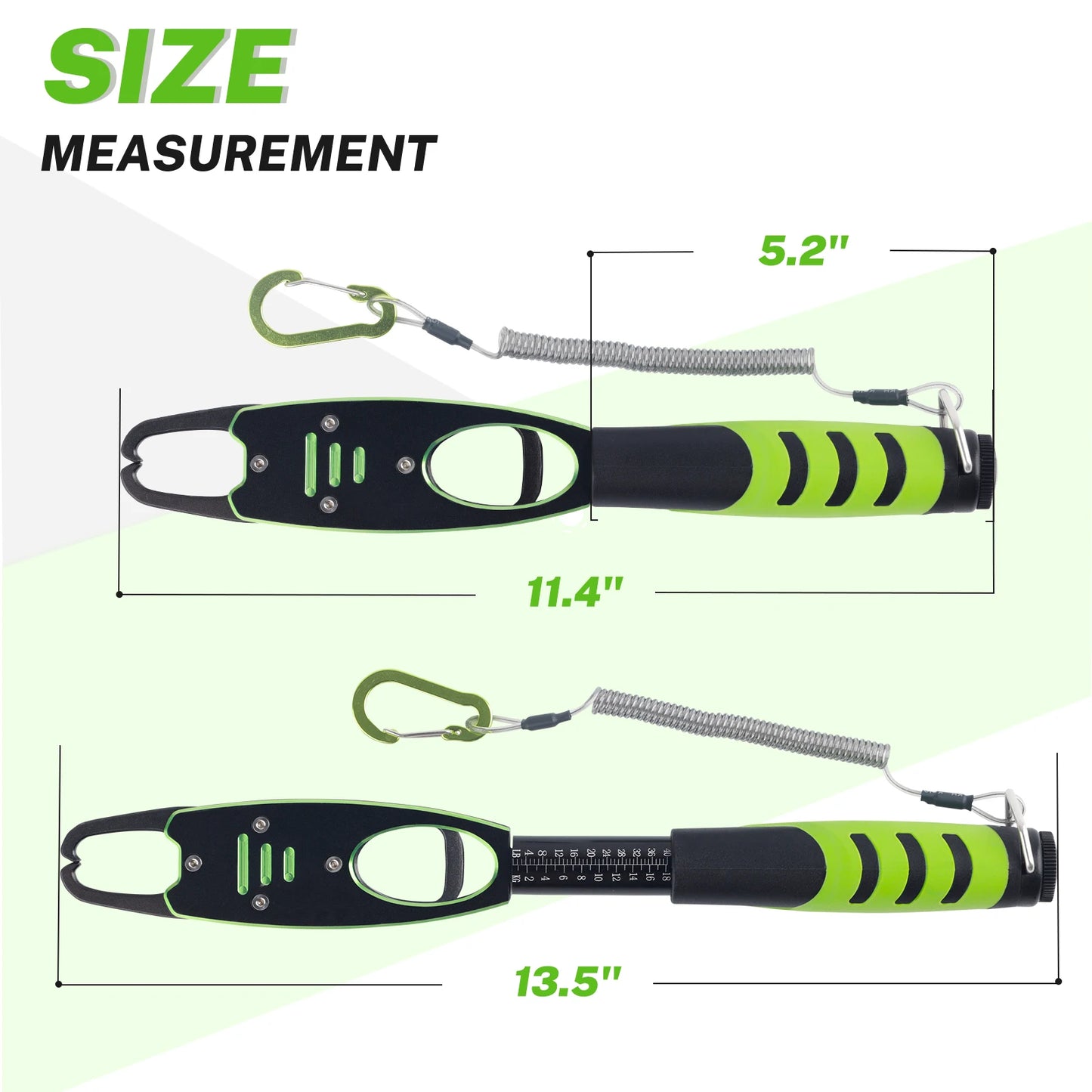 Fish Lip Gripper with Scale 2 in 1 Aluminum Alloy