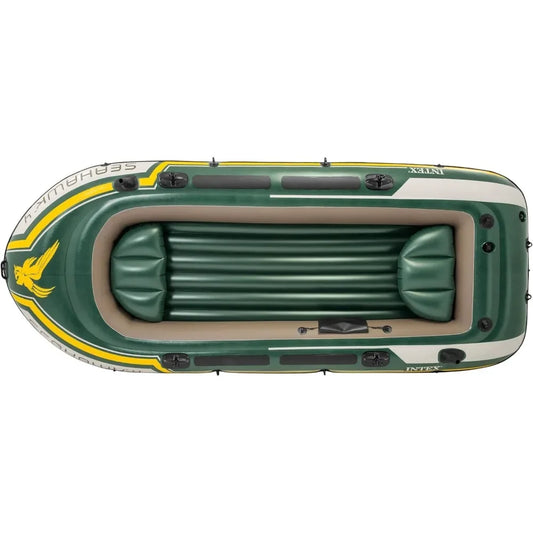 Inflatable Boat Series: Includes Deluxe Aluminum Oars and High-Output Pump