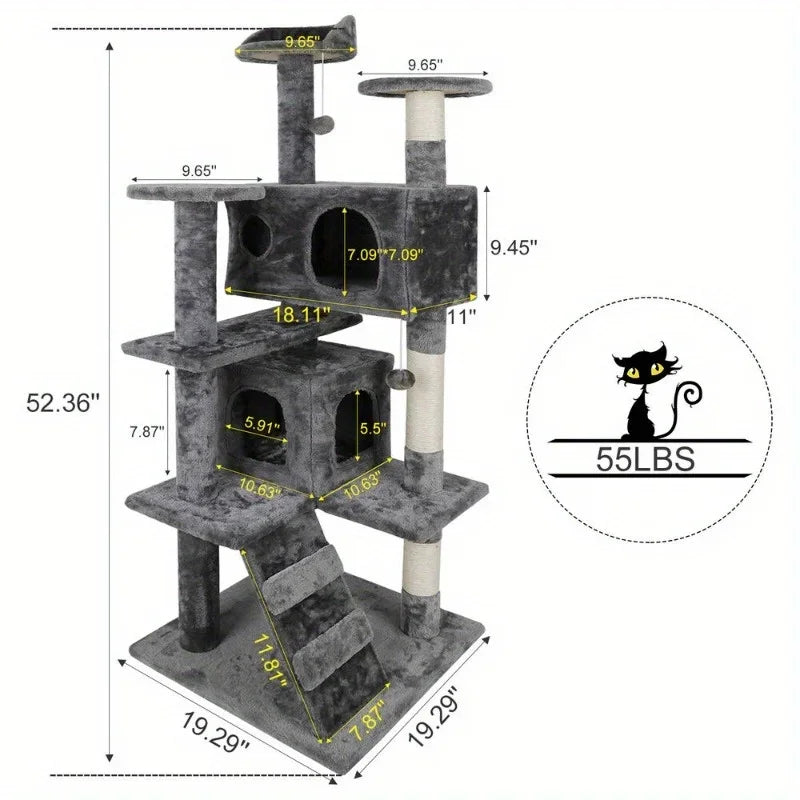 55" Cat Tree Tower Activity Center