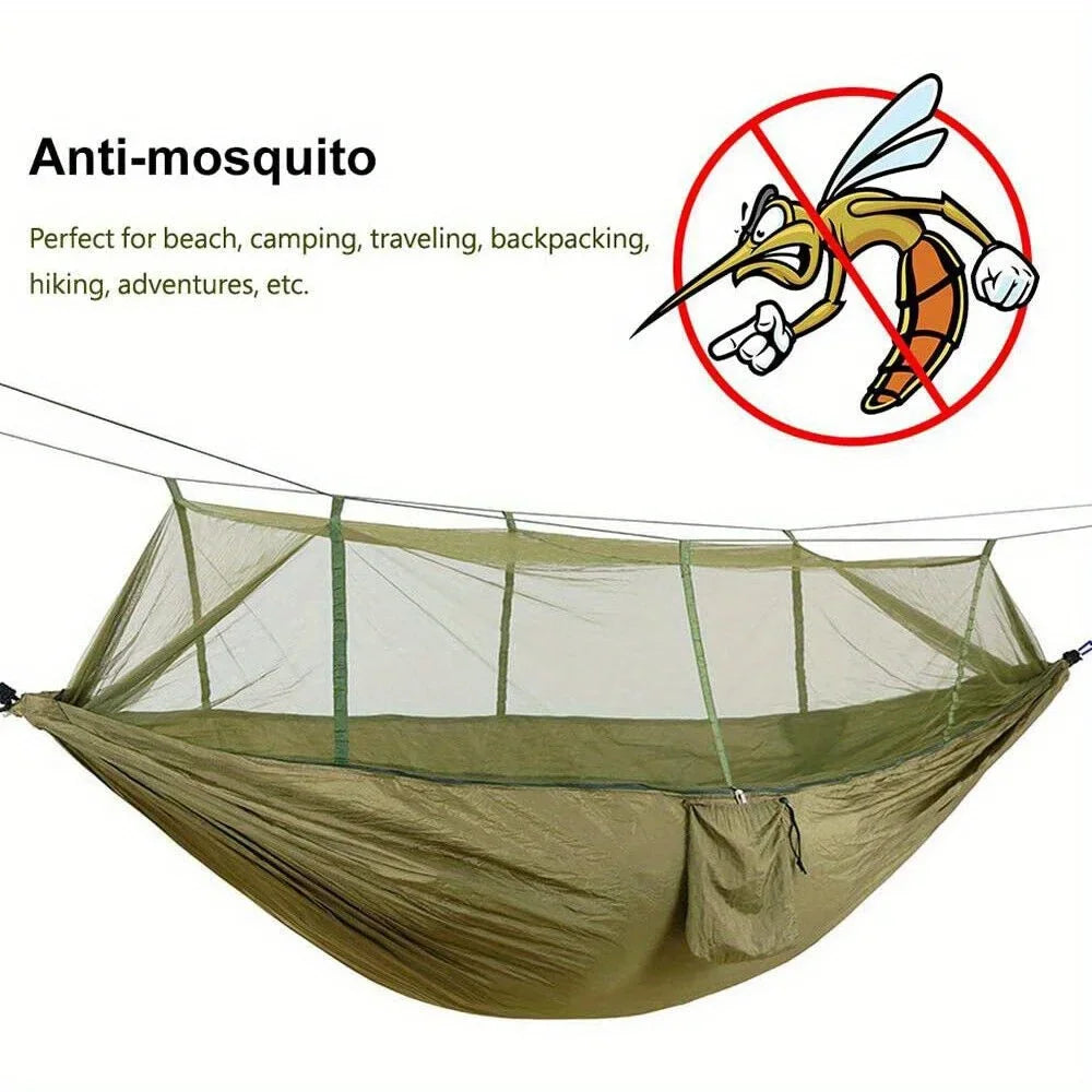 660lbs Double Person Camping Hammock Tent with Mosquito Net Hanging Bed