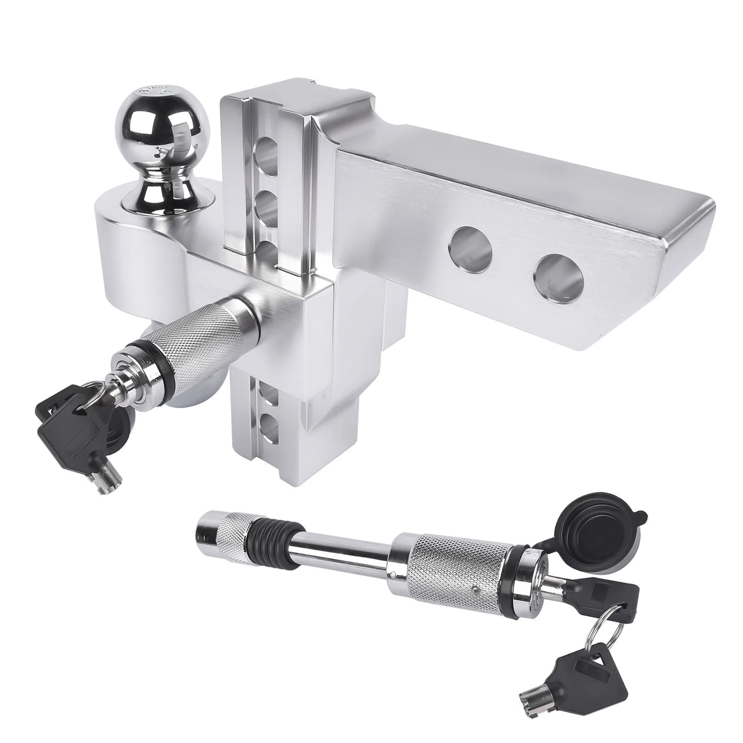 Trailer Hitch Fits 2-Inch Receiver, 6-Inch Drop/Rise 12,500 LBS GTW