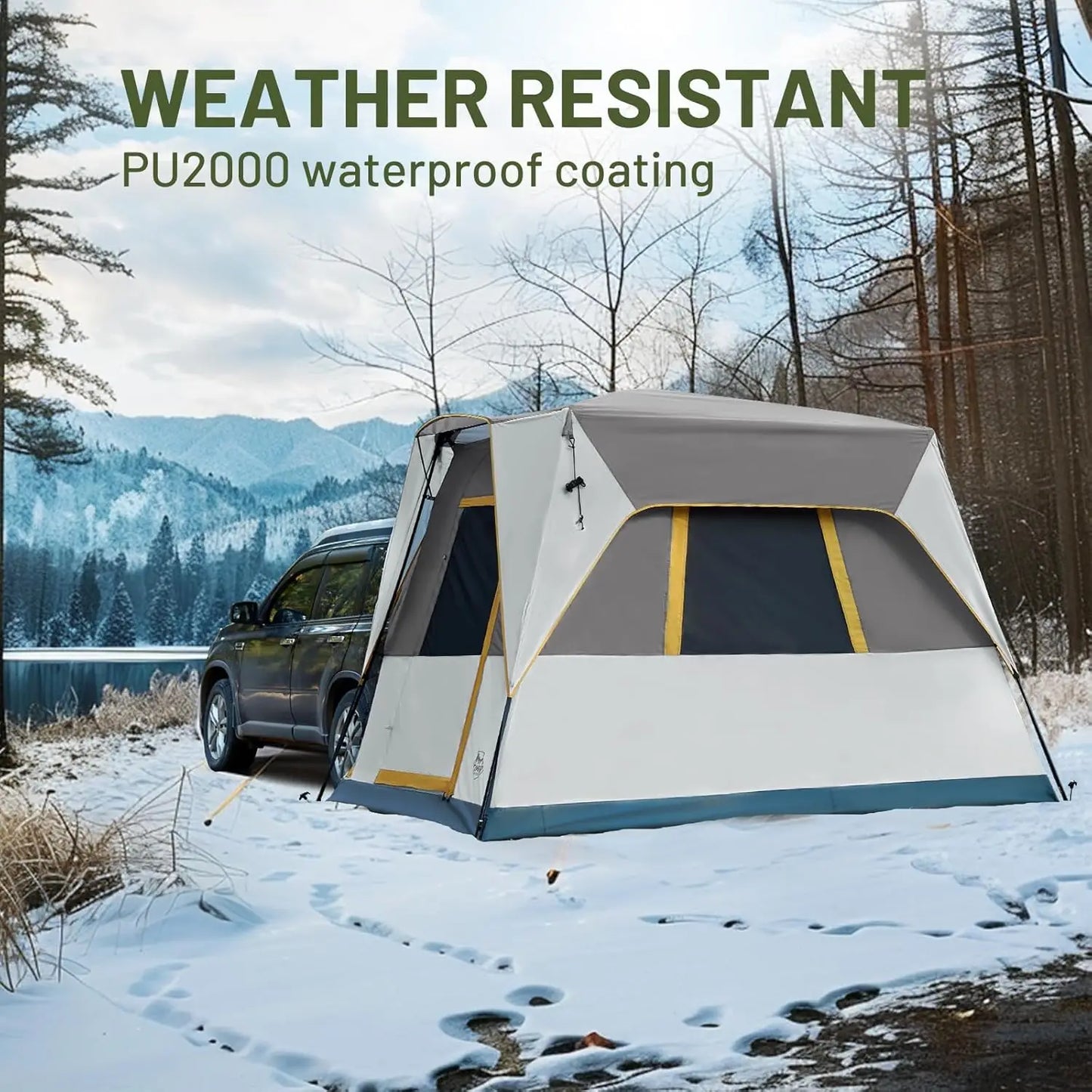 5 Person SUV Tent with Movie Screen
