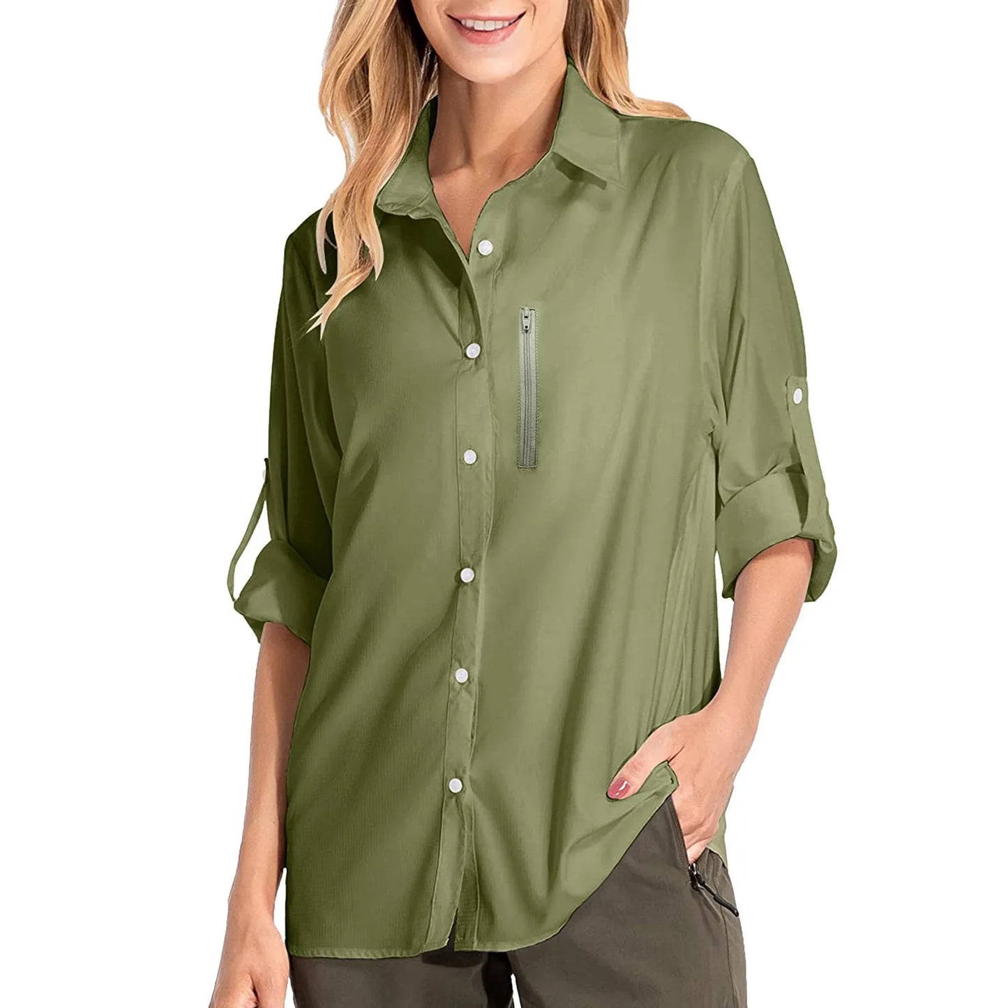 Long Sleeve Sunscreen Sun Protection Female Hiking Shirt