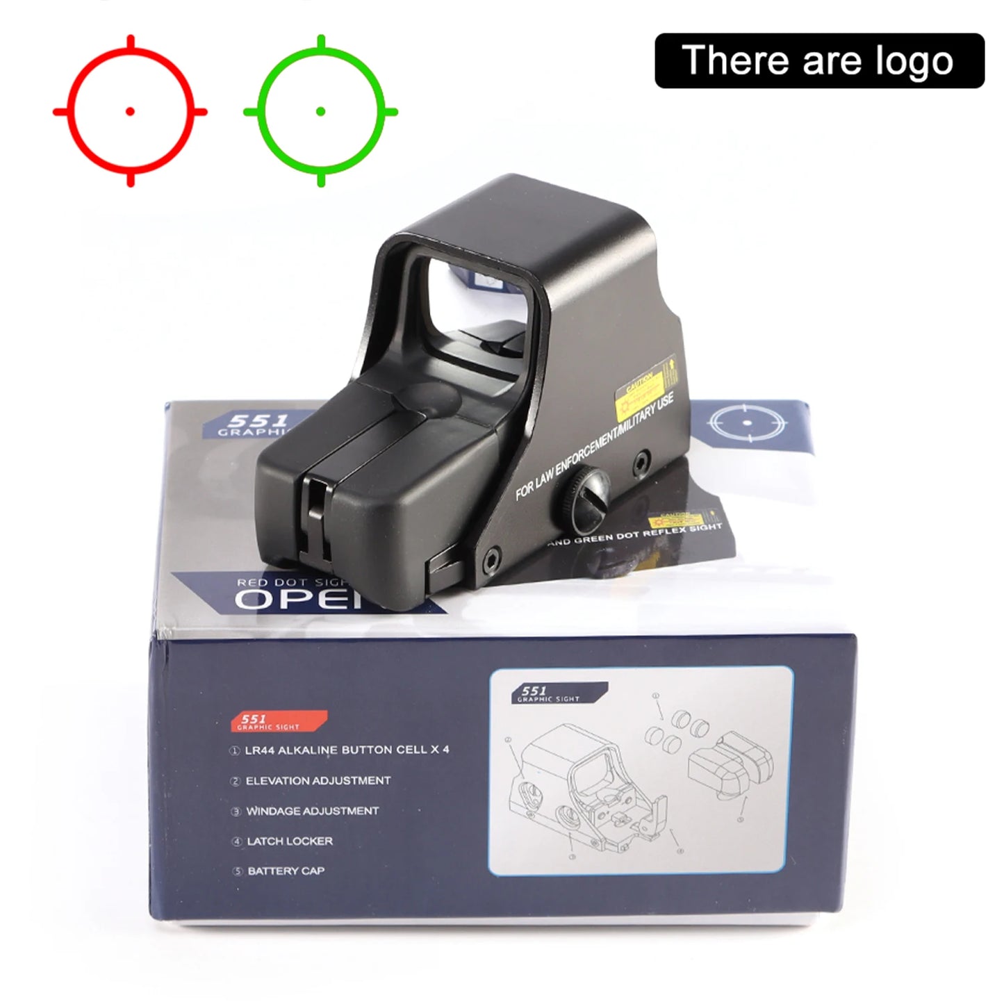 Red Green Dot Holographic Hunting Reflex Sight Riflescope 20mm