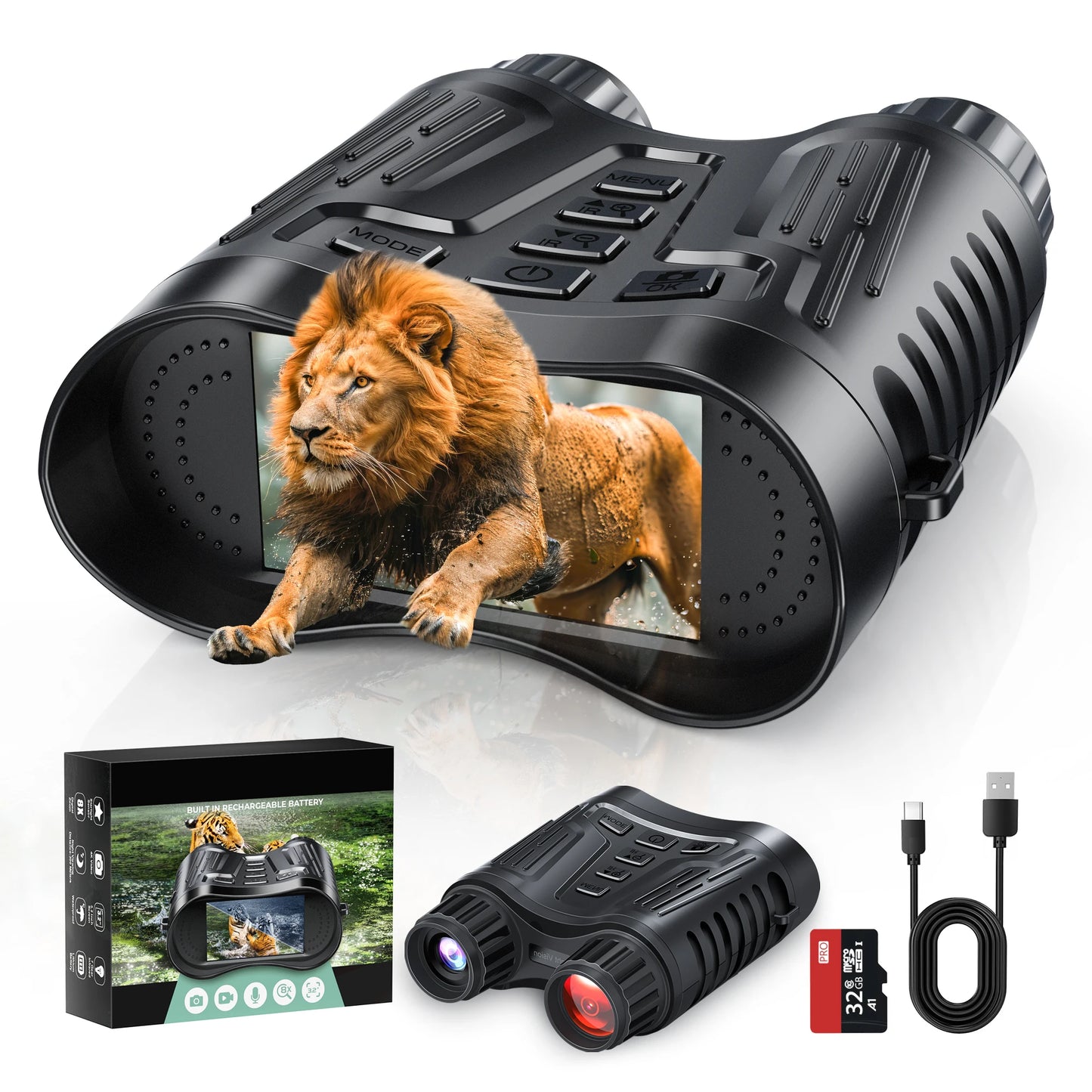 Rechargeable NightVision Telescope 4K UHD Infrared Camera