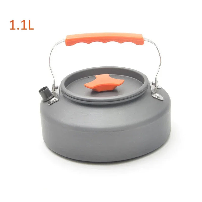 1.1/1.6L Outdoor Kettle Teapot Coffee Tableware Cookware for Hiking