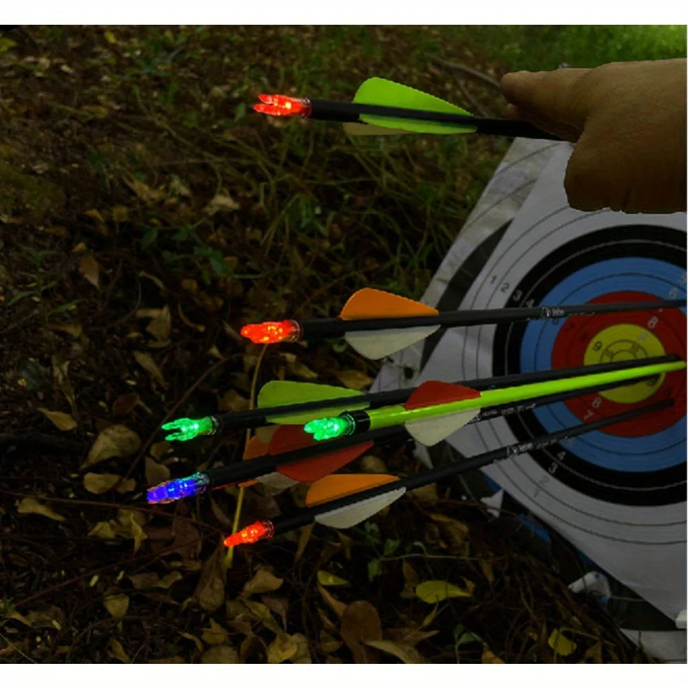 6PCS S Led Lighted Nocks for Arrows with .244" Inside Diameter