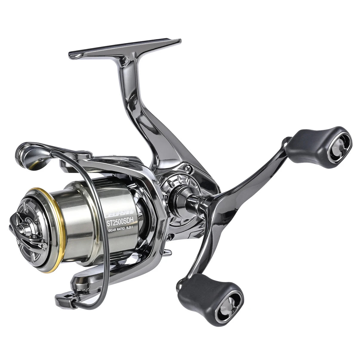 Dual Handle Spinning Reel 5.2:1 Gear Ratio 7+1 Bearing Fishing