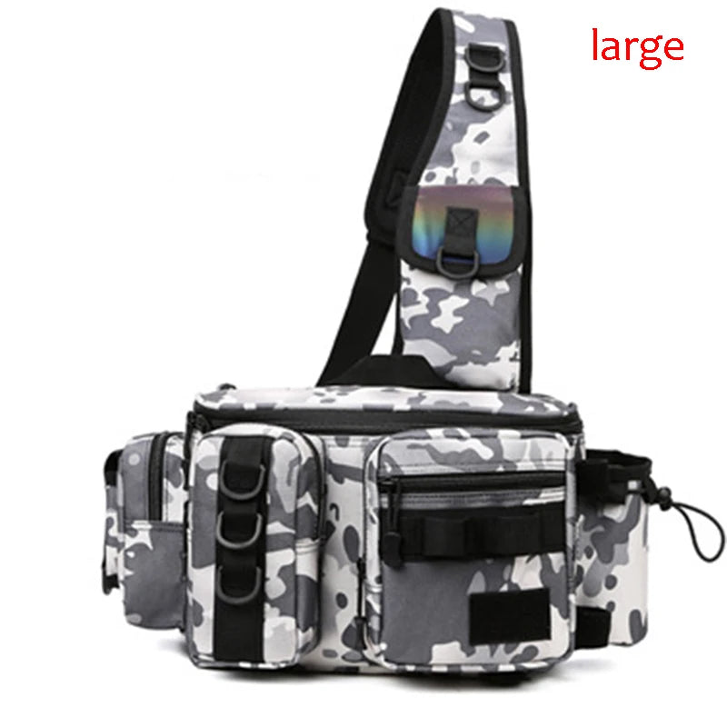 Fly Fishing Backpack with Rod Holder Sling Shoulder Bag