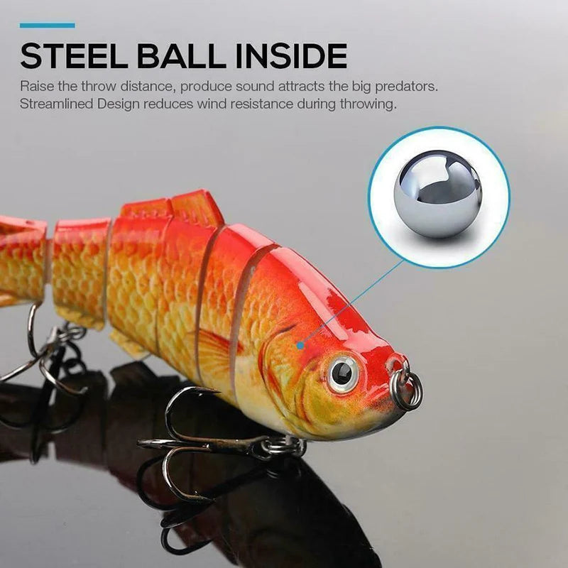 5pcs Bionic Lures random color Realistic fish shape