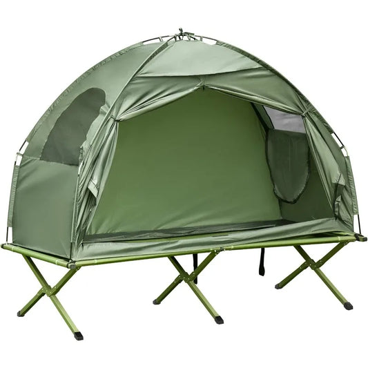 Camping Tent Cot, Single Person Off-Ground Tent