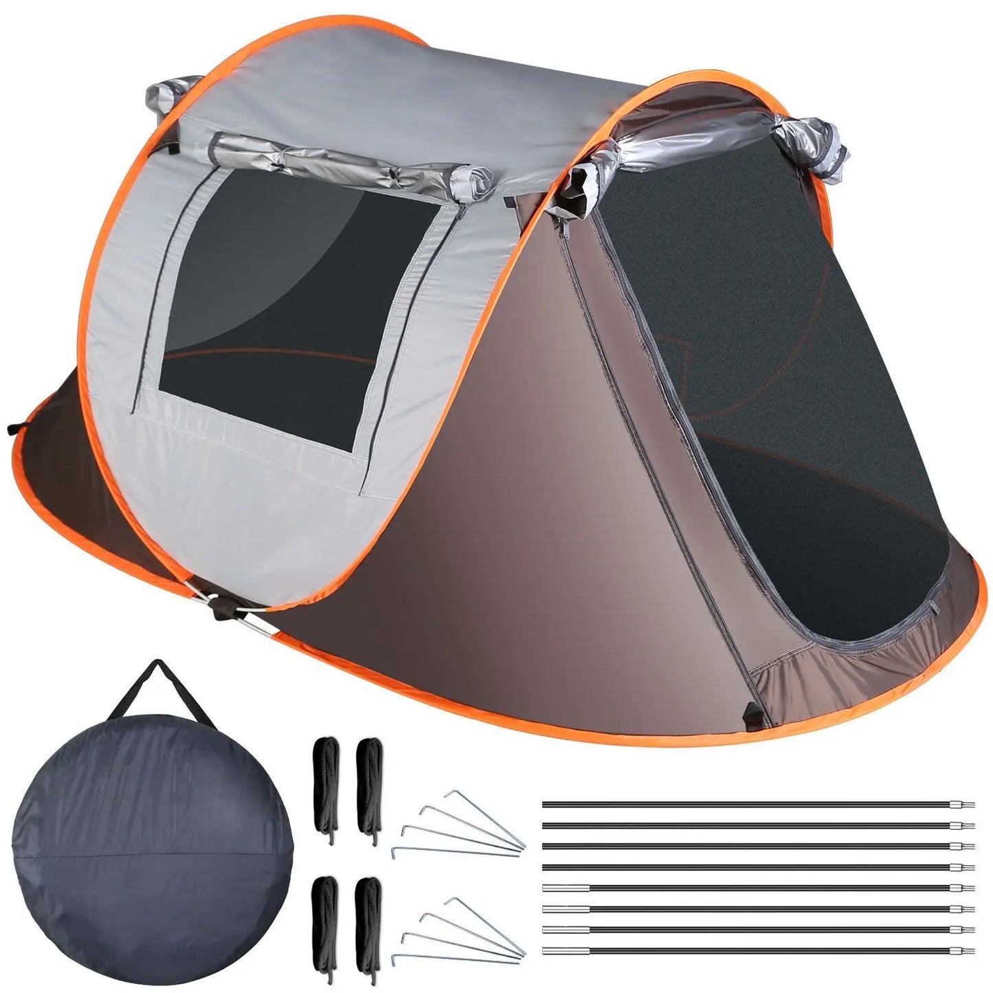 3-4 Person Pop Up Tent Automatic Setup Camping Tent  I