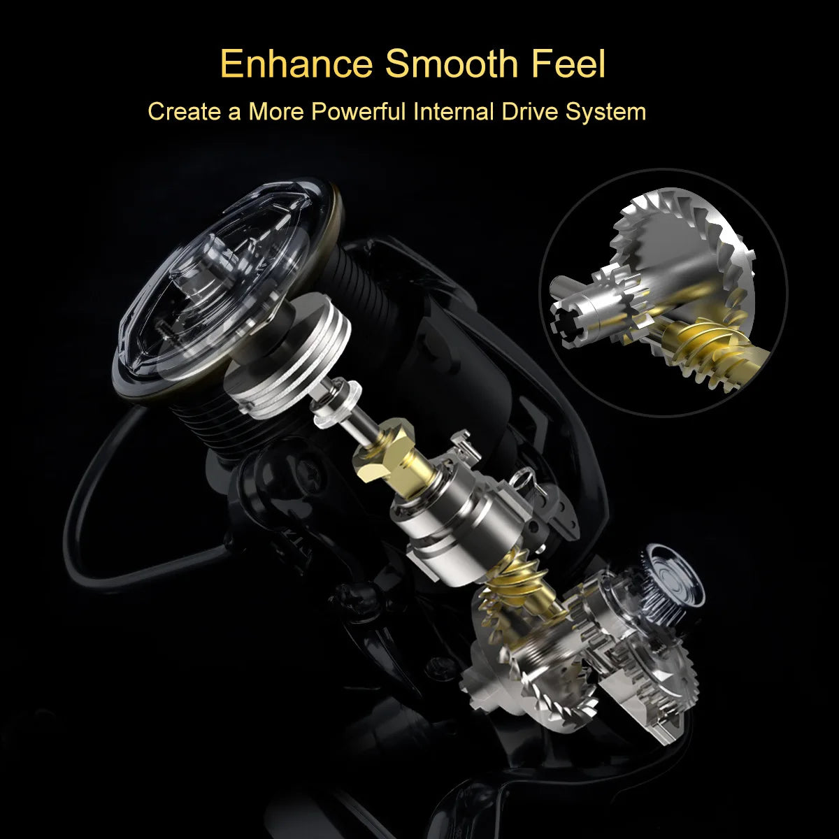 Dual Handle Spinning Reel 5.2:1 Gear Ratio 7+1 Bearing Fishing