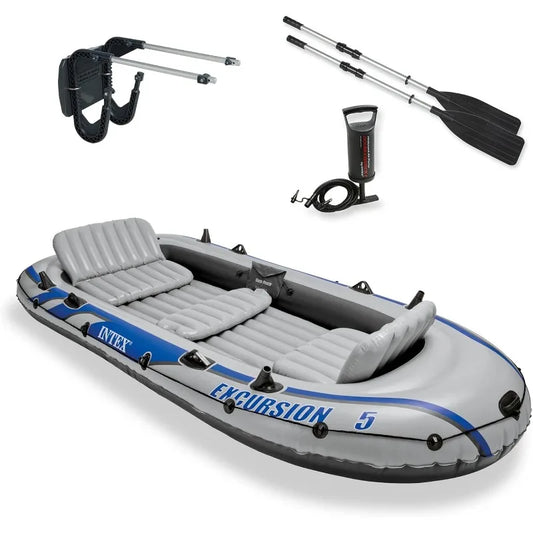 5 Person Inflatable Outdoor Fishing Raft Boat
