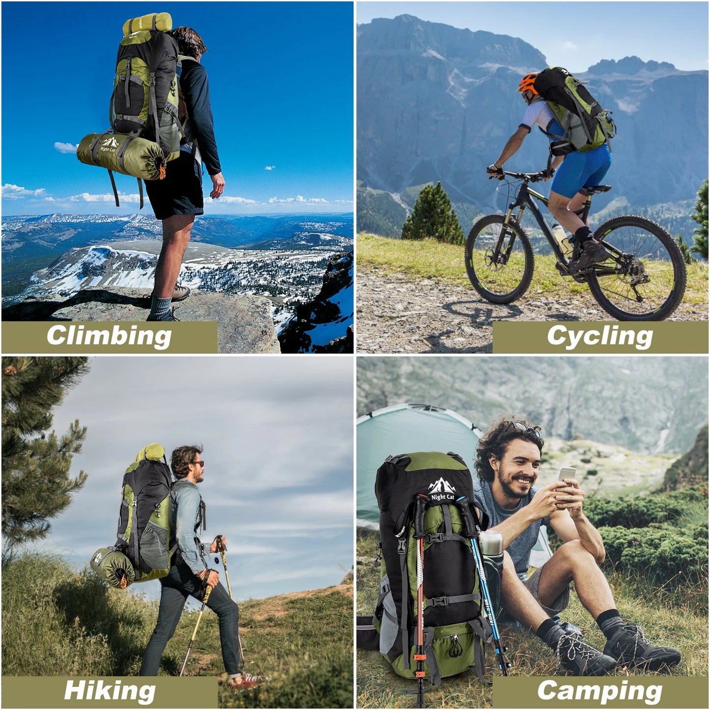 Hiking Camping Backpacking Packs for Men Women Lightweight