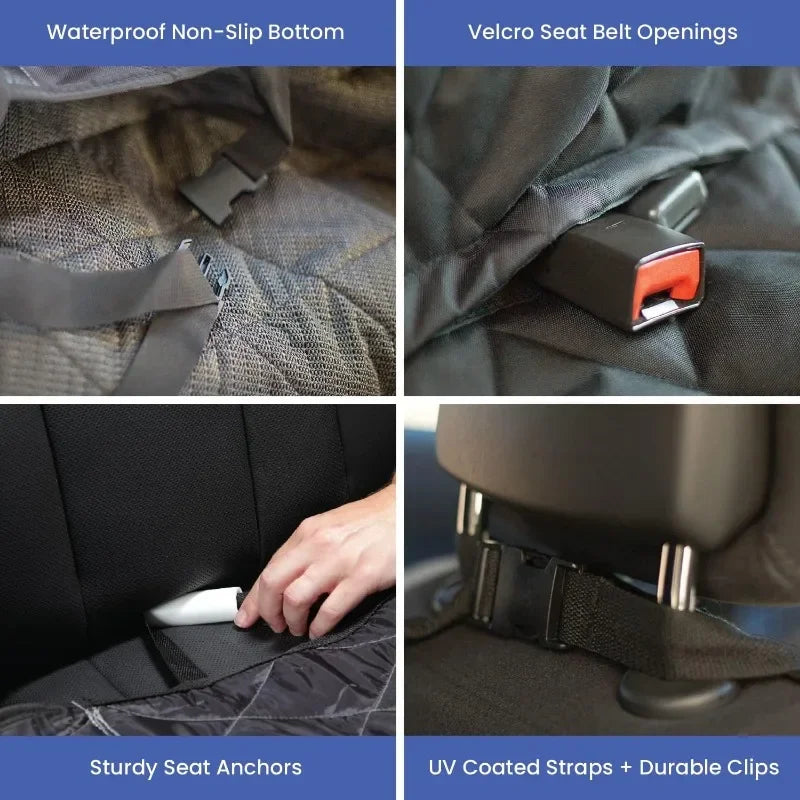 Dog Backseat Cover for Cars, SUVs, and Trucks – Waterproof Layers