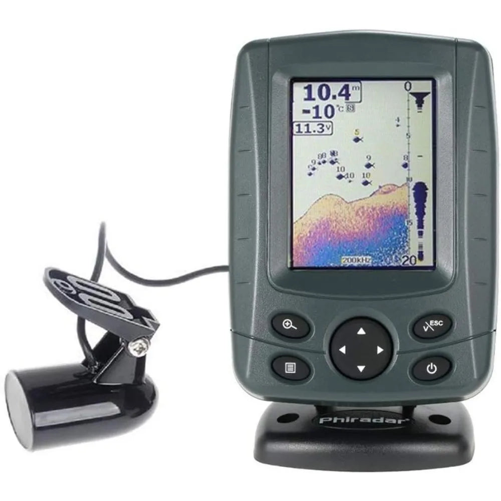High-Concerned Dual Screen LCD Boat Fish Finder 200KHz 83KHz