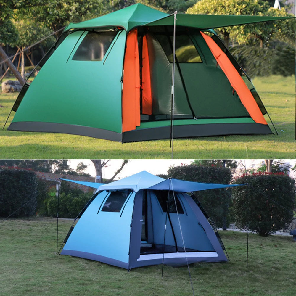 Open Waterproof Camping Tent 3-4 Person I for Outdoor Use