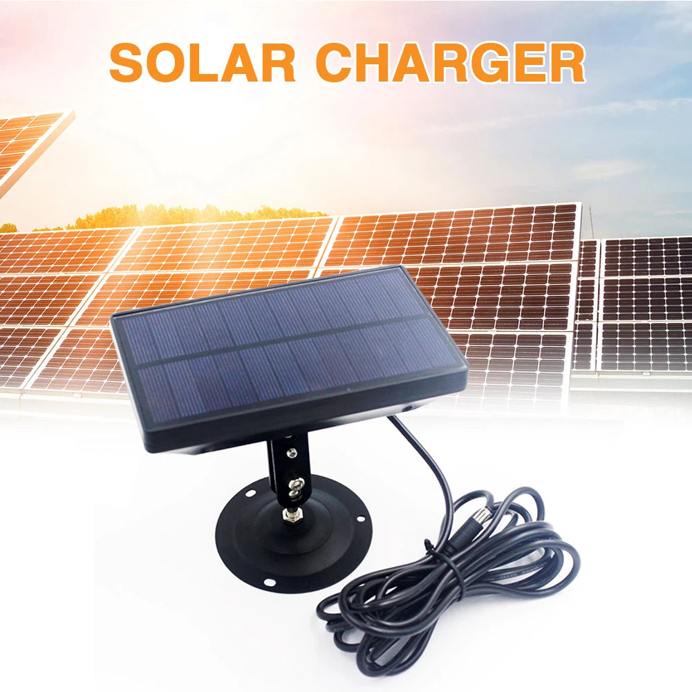 Hunting Camera Solar Panel Charger External Battery Powered Power Supply DC Charging Device for Trail Camera