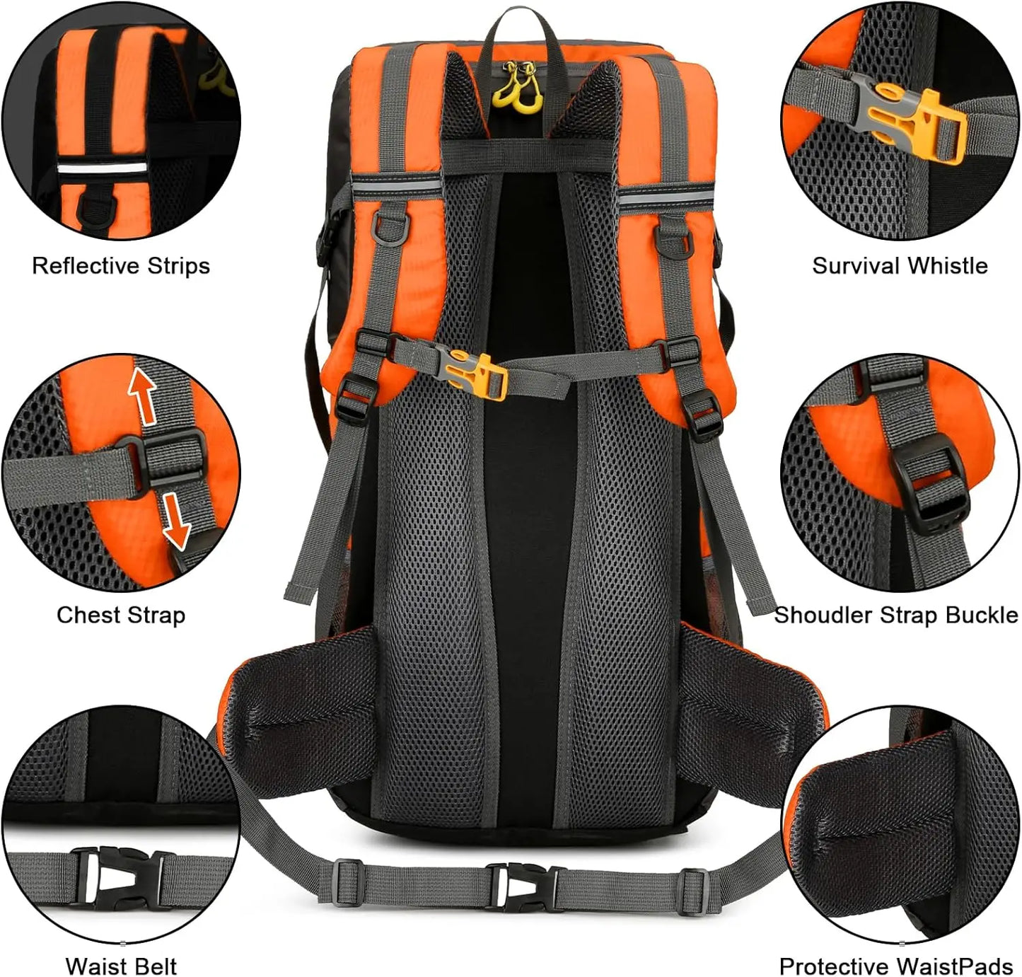 Hiking Backpack Waterproof 50L Lightweight