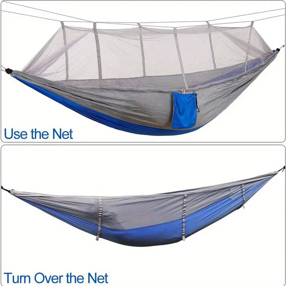 660lbs Double Person Camping Hammock Tent with Mosquito Net Hanging Bed