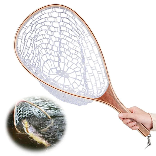 Wooden Handle Fly Fishing Equipment for Catch and Release