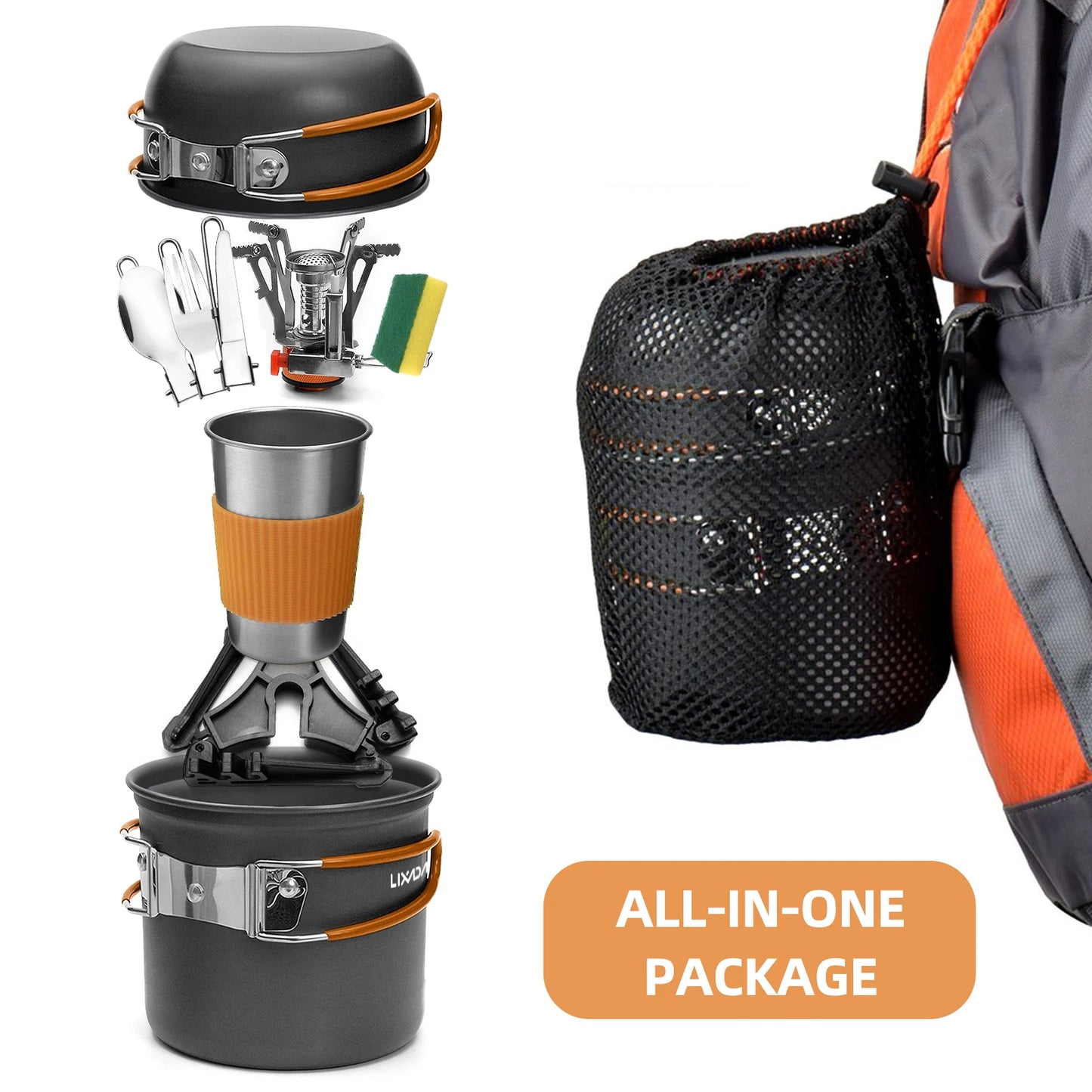 Camping Cookware Portable Mess Kit