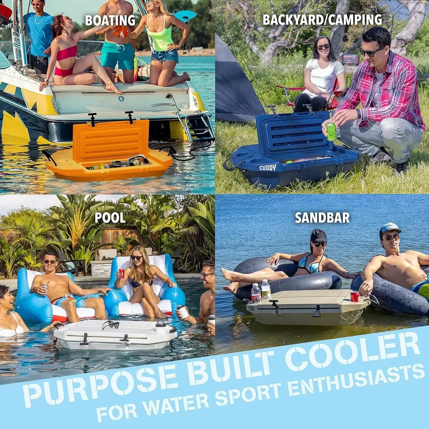 Floating Cooler– 40QT – Amphibious Hard Shell Design