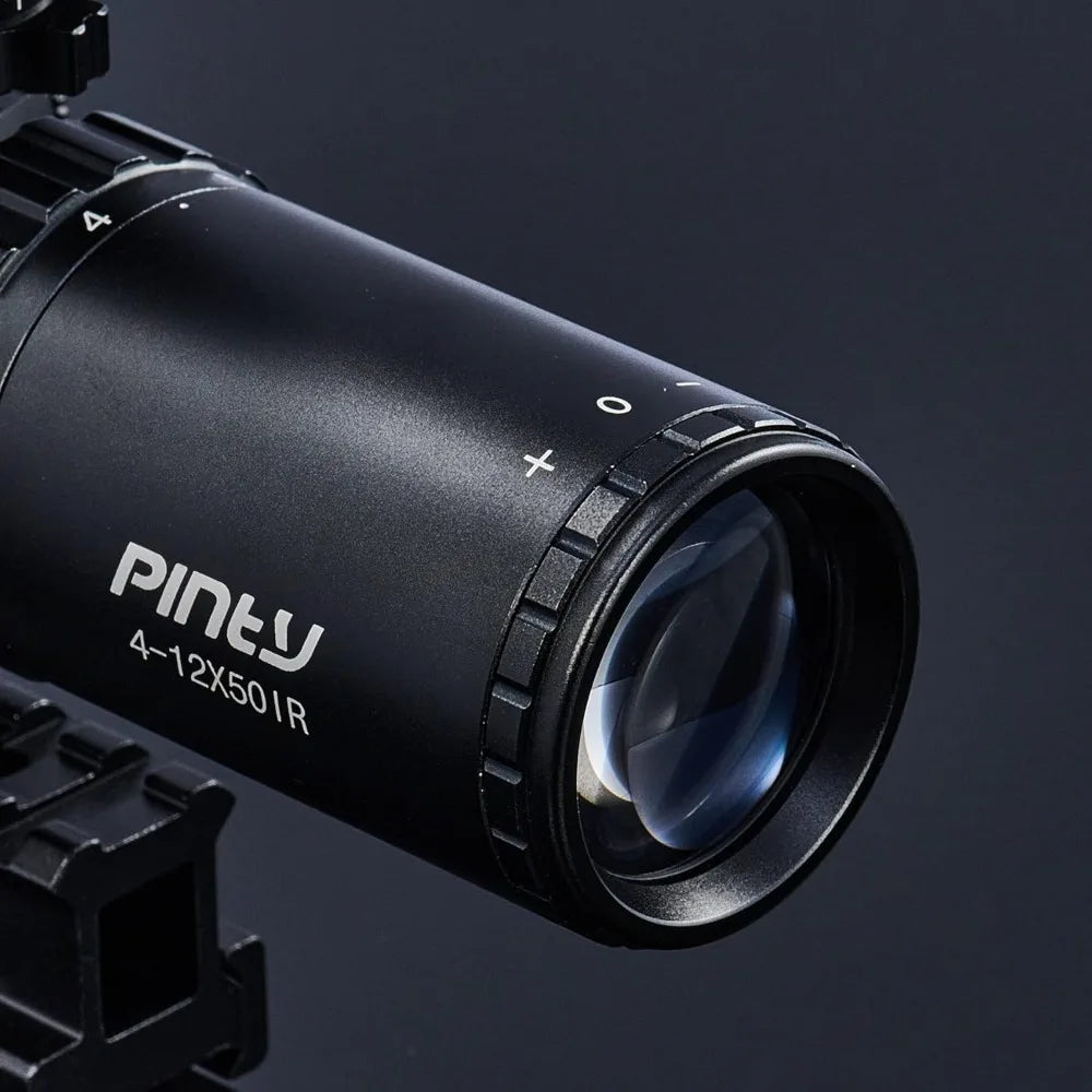 Rifle Scope Red Dot Laser Combo 4-12x50 Illuminated Optics