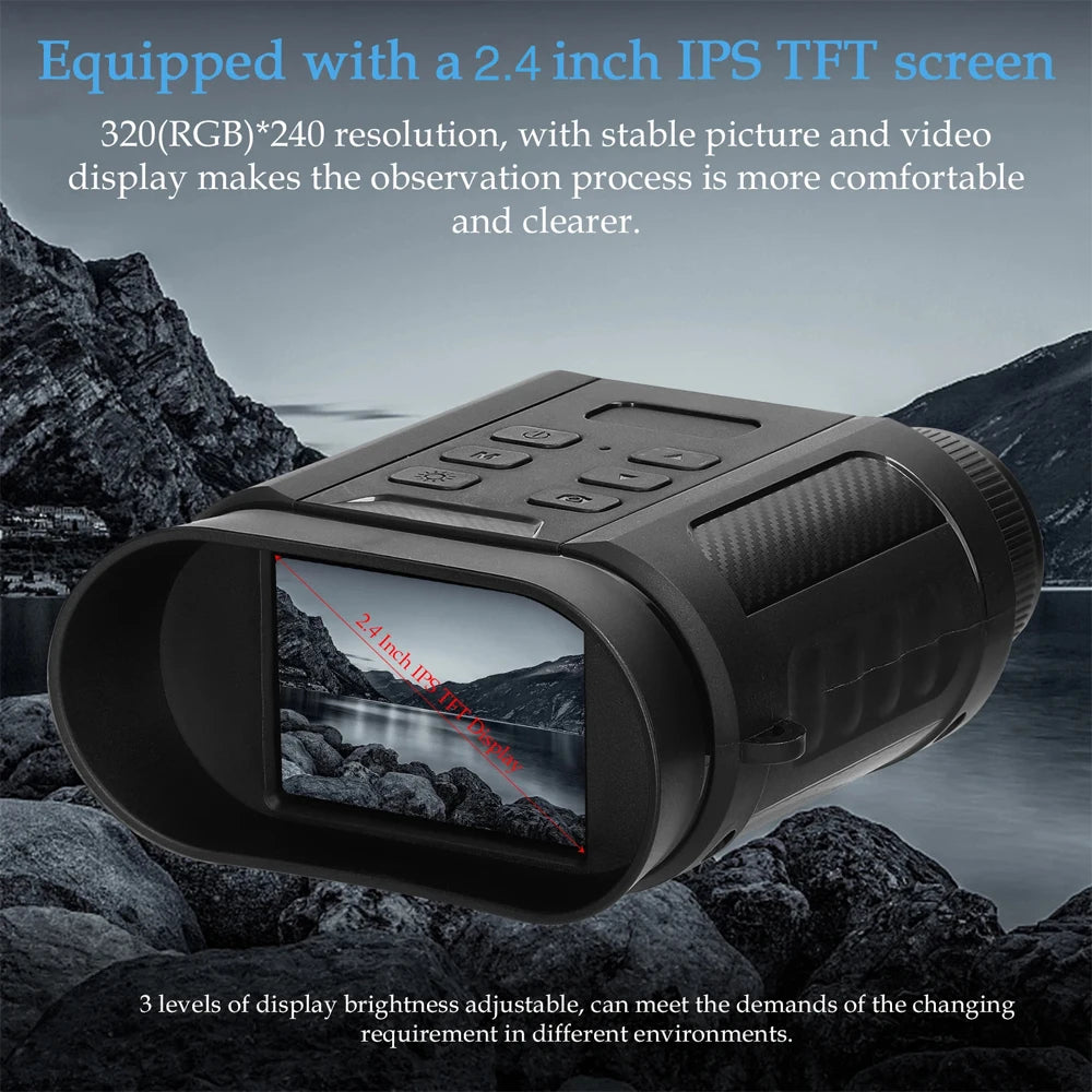 Night Vision Binoculars 1080P HD 850nm Infrared 8X Digital Zoom Telescope