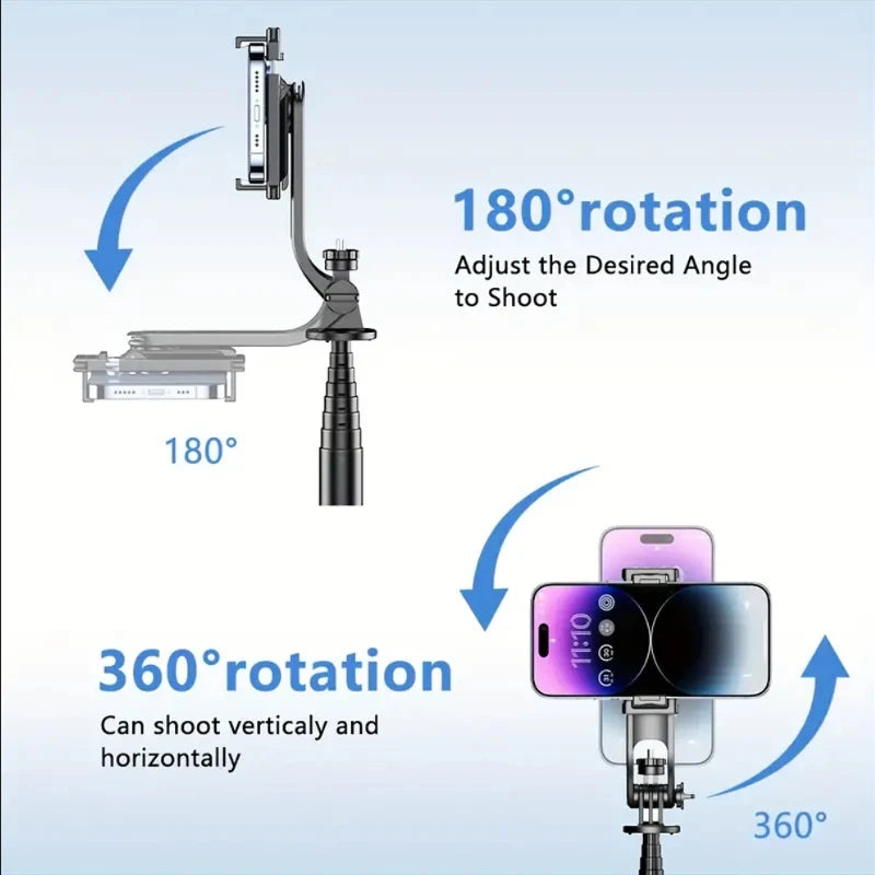 Telescopic Selfie Stick Tripod Stand Mobile Phone Gimbal Stabilizer