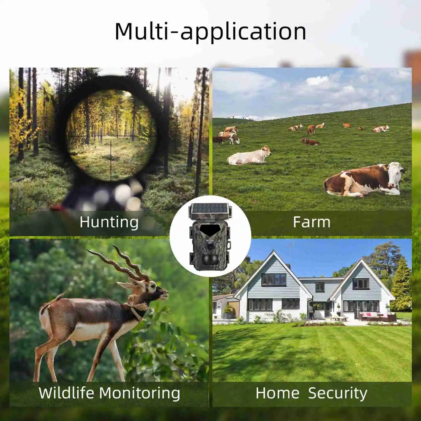 New Hunting Game Camera 20MP/1080P Hunting Camera 0.3s Trigger Speed Night Vision