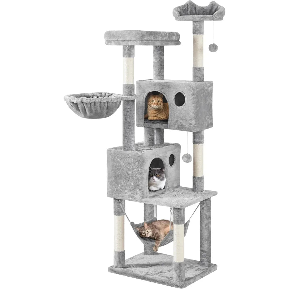 Cat Tree Tower for Indoor Cats Multi-Level Activity Center