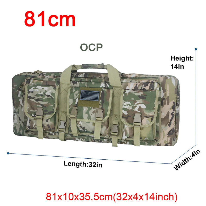 LQARMY Tactical Double Rifle Case Molle Bag