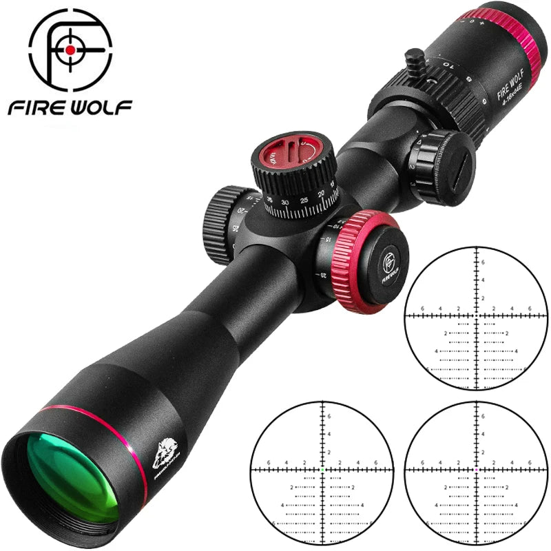 4-16X44 Scope Red Green Hunting Optical Sight Sniper Riflescope