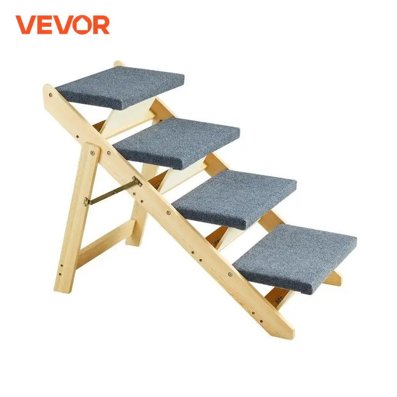 Wooden Pet Steps and Ramp Combo 2-in-1 Design