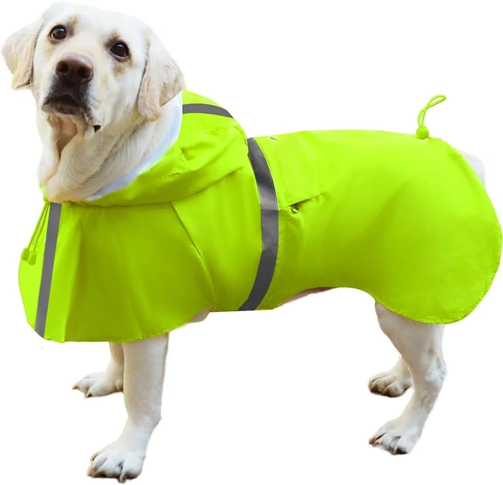 Pet Raincoat Poncho Waterproof for Medium Large Sized